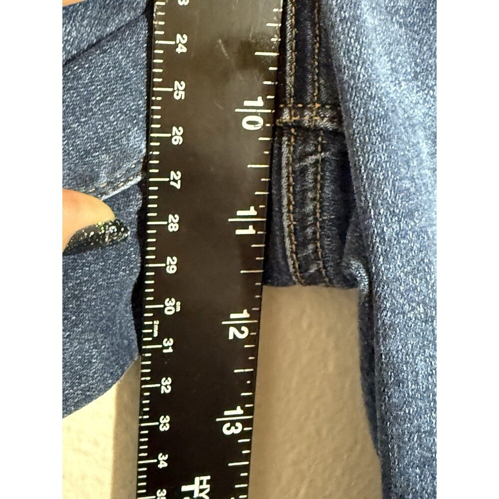 Spanx Pull-on Distressed Skinny Jeans Womens‎ Size M Slimming Stretch Denim - Picture 9 of 12